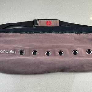 Manduka Large Yoga Mat Bag Carrier – Mesh Ventilated Shoulder Strap Rustic Brown
